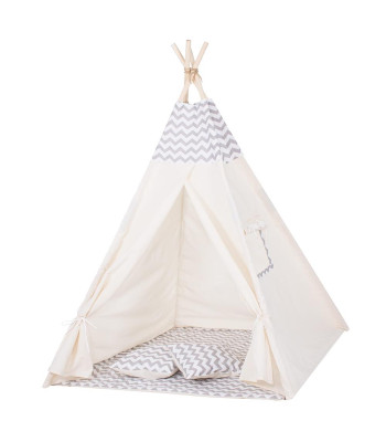 Pelēka tipi telts Springos TIP03