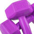 Springos FA1032 hanteles, 2 × 2 kg, violetas
