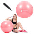 Springos FB0012 vingrošanas bumba ar pumpi, 75 cm, rozā