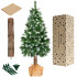 Sniegota dimanta mākslīgā egle uz dabīga stumbra Springos CT0112, 220 cm