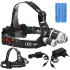 Uzlādējama LED pieres lampa Springos CS0059 ar T6 CREE diodēm, melna