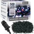 Springos CL4088 Ziemassvētku LED lampiņu virtene, 500 lampiņas, 27,5 m, zila