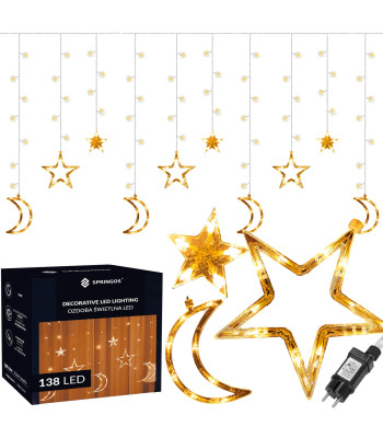Springos CL4136 Ziemassvētku LED lampiņu virtene