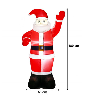 Uzpūšamais Ziemassvētku tēls Springos CL4057, 180 cm, IP44, LED apgaismojums