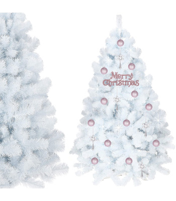 Mākslīgā Ziemassvētku eglīte Springos CT0050, 150 cm, balta