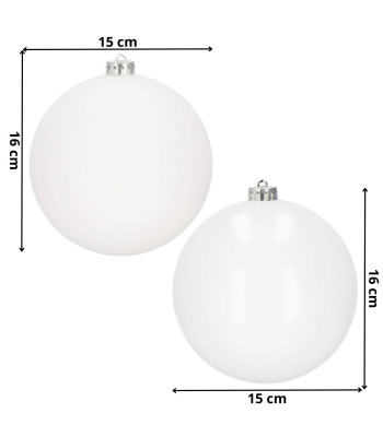 Springos CA1177 Ziemassvētku eglīšu bumbas, 15 cm, 2 gab.