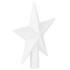 Springos CA1194 balta Ziemassvētku eglītes galotne zvaigznes formā, 15 cm