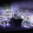 Dekoratīvā lāsteku virtene Springos CL0098 ar 400 LED, auksti balta