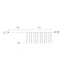 Dekoratīvā lāsteku virtene Springos CL0098 ar 400 LED, auksti balta