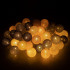 Springos CL0155 kokvilnas bumbiņu LED gaismas virtene, 50 LED, 10 m