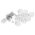 Ziemassvētku silti baltu LED lampiņu aizkars Springos CL4045, 108 LED