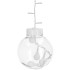 Ziemassvētku silti baltu LED lampiņu aizkars Springos CL4045, 108 LED