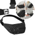 Springos CS0078 melna gurnu soma