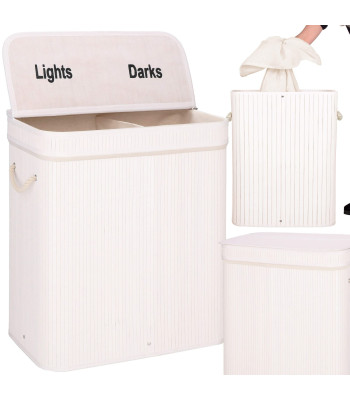 Bambusa veļas grozs Springos HA0160 100l