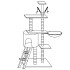 Daudzlīmeņu kaķu māja Springos PA1042 136 cm