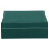 Rotaslietu lādīte Springos HA1043, 28x19,5x7 cm, zaļš samta organizators ar 17 nodalījumiem