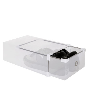 Kurpju kaste ar atvilktni Springos HA3001, 34x22,5x13 cm, balts organizators