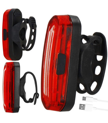 Velosipēda aizmugurējā gaisma Springos BA0057 usb