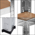 Metāla plaukts 6 plauktiem Springos HA5213 225 x 110 x 50 CM