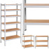 Metāla plaukts 6 plauktiem Springos HA5213 225 x 110 x 50 CM