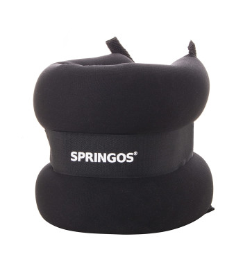 Neoprēna svari, melni, Springos FA0074, 2 x 2.5kg