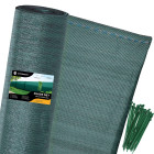 Ēnošanas tīkls ar 100 kabeļu saitēm, zaļš Springos 65 g/m2 1,5x25m SN0020