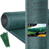 Ēnošanas tīkls ar 100 kabeļu saitēm, zaļš Springos 65 g/m2 1,5x25m SN0020