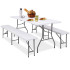 Saliekamais galds ar 2 soliem Springos 180 x 74 x 74 cm GF0099