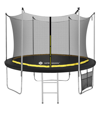 Dārza batuts ar iekšējo drošības tīklu, Springos TP0016, 180 cm, 6ft