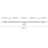 Fitnesa svaru stienis Springos FA1049, 120 cm, 25 mm