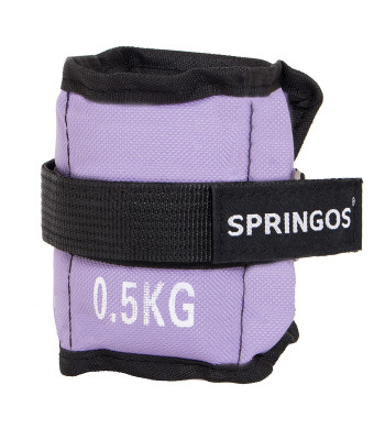 Locītavu un potīšu atsvari, Springos FA0003, 2 x 0.5 kg
