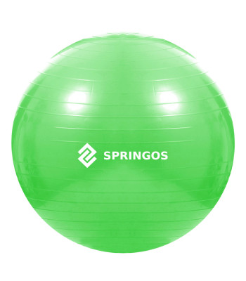 Vingrošanas bumba ar sūkni Springos FB0007, 65 cm