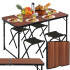 Saliekams galds ar krēsliem, Springos CS0107, 120 x 60 cm