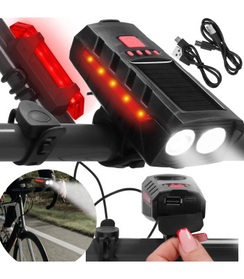 Velosipēdu lukturu komplekts Springos BA0080