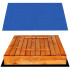 Smilšu kaste ar soliņiem, brezentu un flīsu Springos SB120SET 120x120 cm
