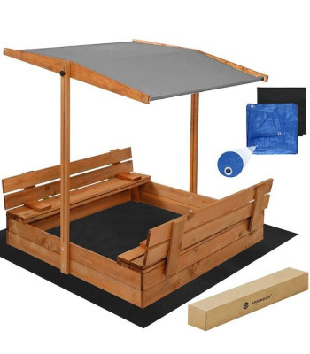 Koka smilšu kaste 120x120cm Springos SB120RSET