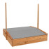 Koka smilšu kaste 120x120cm Springos SB120RSET