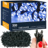 Ziemassvētku lampiņas zilas, Springos CL0537 500 LED