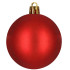 Ziemassvētku bumbiņas, sarkanas, plastmasas, Springos, 20 gab., CA0096, 4 cm