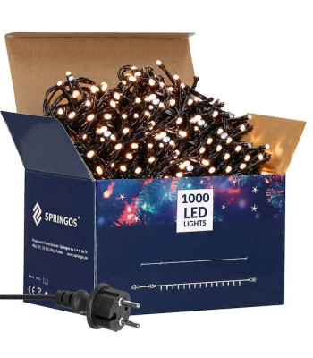 Ziemassvētku lampiņu virtene Springos CL1006, 1000 LED, 80m