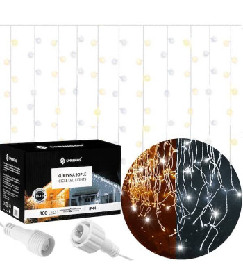 Ziemassvētku LED lampiņu aizkars Springos CL0332, 12m