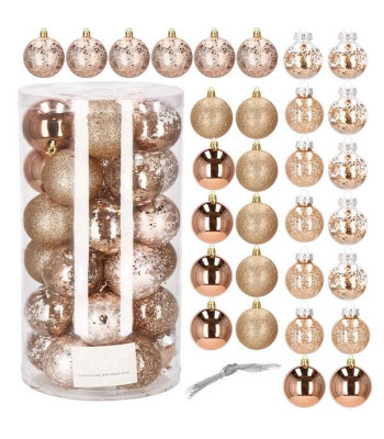 Ziemassvētku bumbiņas Springos CA0888 30 gab. 6cm