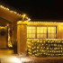 Ziemassvētku lampiņu aizkars, 144 LED, Springos CL4110, 2 x 2 m