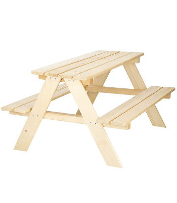 Koka piknika galds bērniem Springos BE003 90x79x50 cm