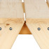 Koka piknika galds bērniem Springos BE003 90x79x50 cm