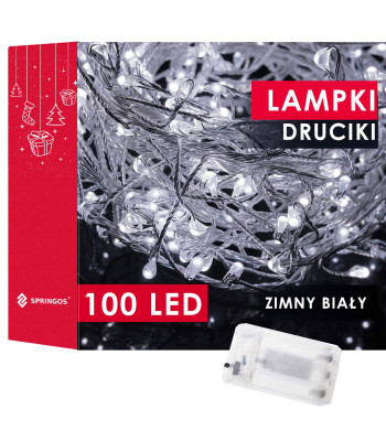Ziemassvētku lampiņas ar baterijām Springos CL0072 3m