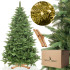 Mākslīgā Ziemassvētku egle Premium Royal Trees Sibīrijas egle ar koka statīvu Springos CT0183 220 cm