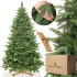 Mākslīgā Ziemassvētku egle Premium Royal Trees Sibīrijas egle ar koka statīvu Springos CT0183 220 cm