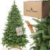 Mākslīgā Ziemassvētku egle Premium Royal Trees Sibīrijas egle ar koka statīvu Springos CT0183 220 cm