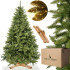 Mākslīgā Ziemassvētku egle Premium Royal Trees, Kaukāza egle ar koka statīvu, Springos CT0185, 150 cm